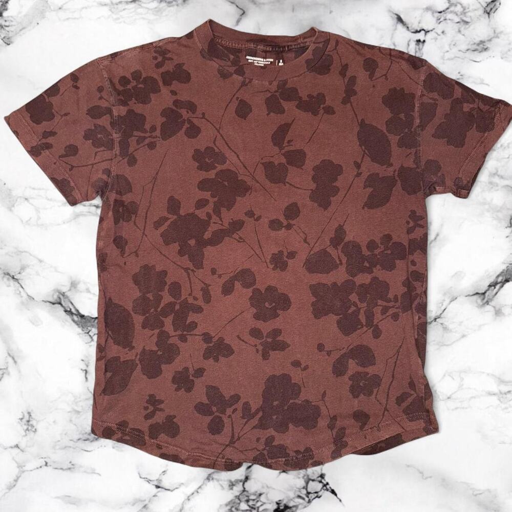 Brown floral abercrombie fitch